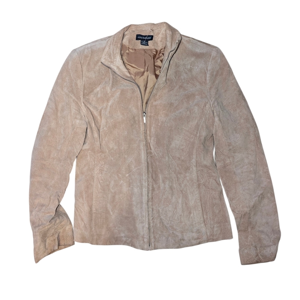 Ann Taylor Leather Jacket Size 4